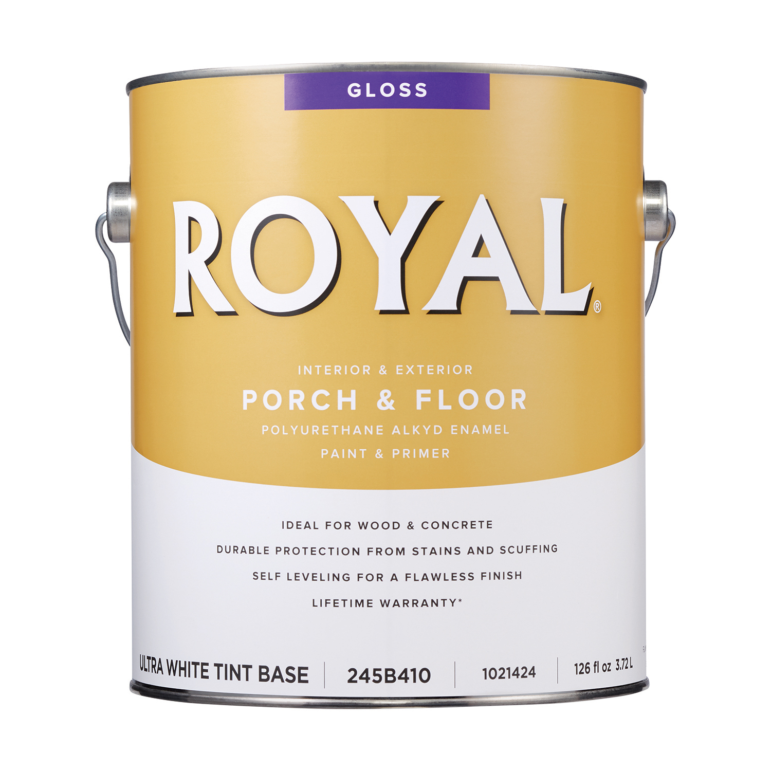 Royal Gloss Ultra White Base Porch \u0026 Floor Alkyd Enamel 1 gal - Intensery