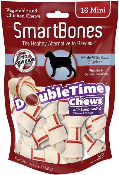 SmartBones Mini DoubleTime Chicken Chews Dog Treats - Intensery