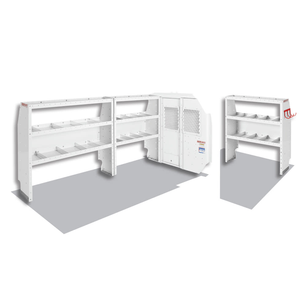 Commercial Shelving Package for Full-Size， 130 Inch Wheel Base  Ford Transit Vans - Intensery