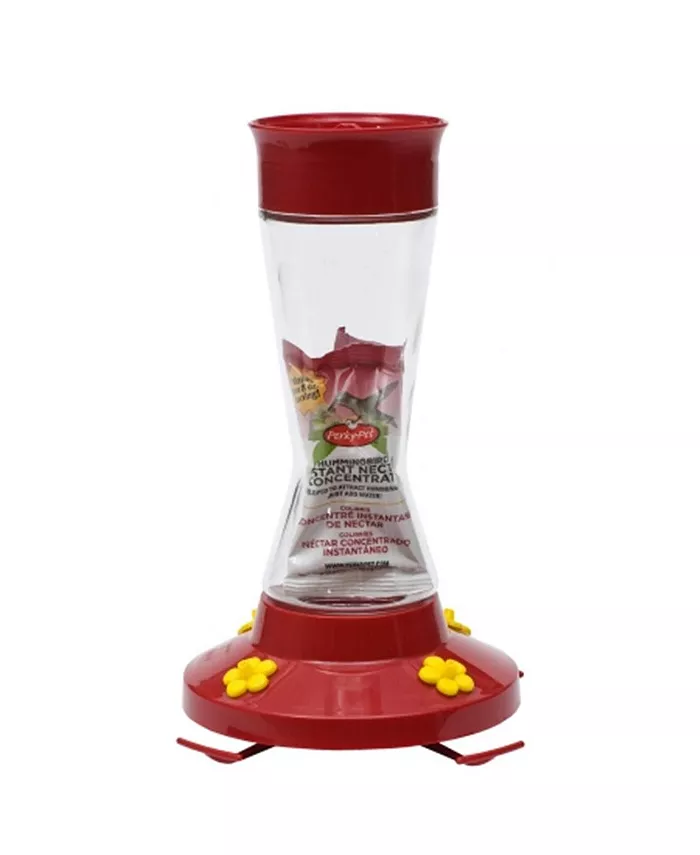 WoodStream 210PB 16 Oz Clear Glass Hummingbird Feeder - Intensery