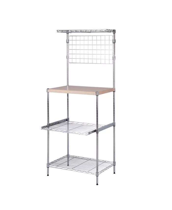 Honey Can Do Microwave Shelving Unit with Shelves - Intensery