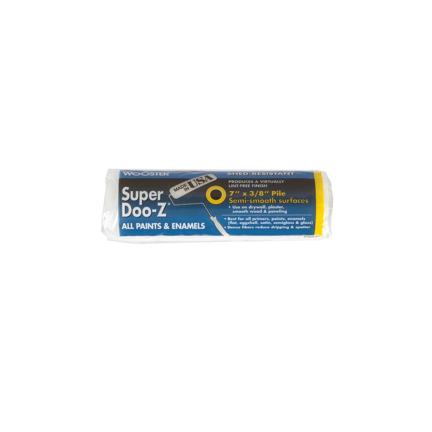 Wooster Super Doo-Z Fabric 7 in. W X 3/8 in. Regular Paint Roller Cover 1 pk - Intensery