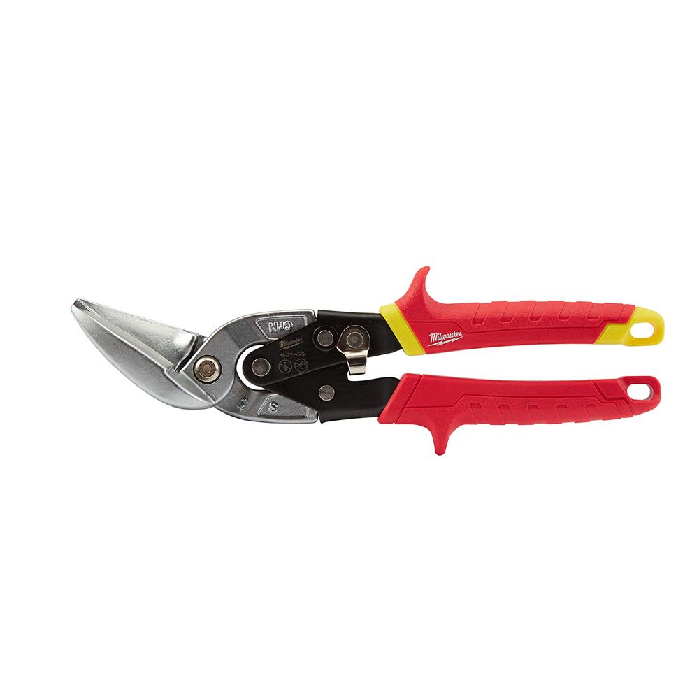 Milwaukee Straight Cut Offset Aviation Snips 48-22-4532 from Milwaukee - Intensery
