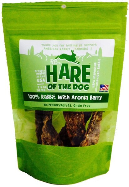 Hare of the Dog 100% Rabbit with Aronia Berry Dog Treats - Intensery