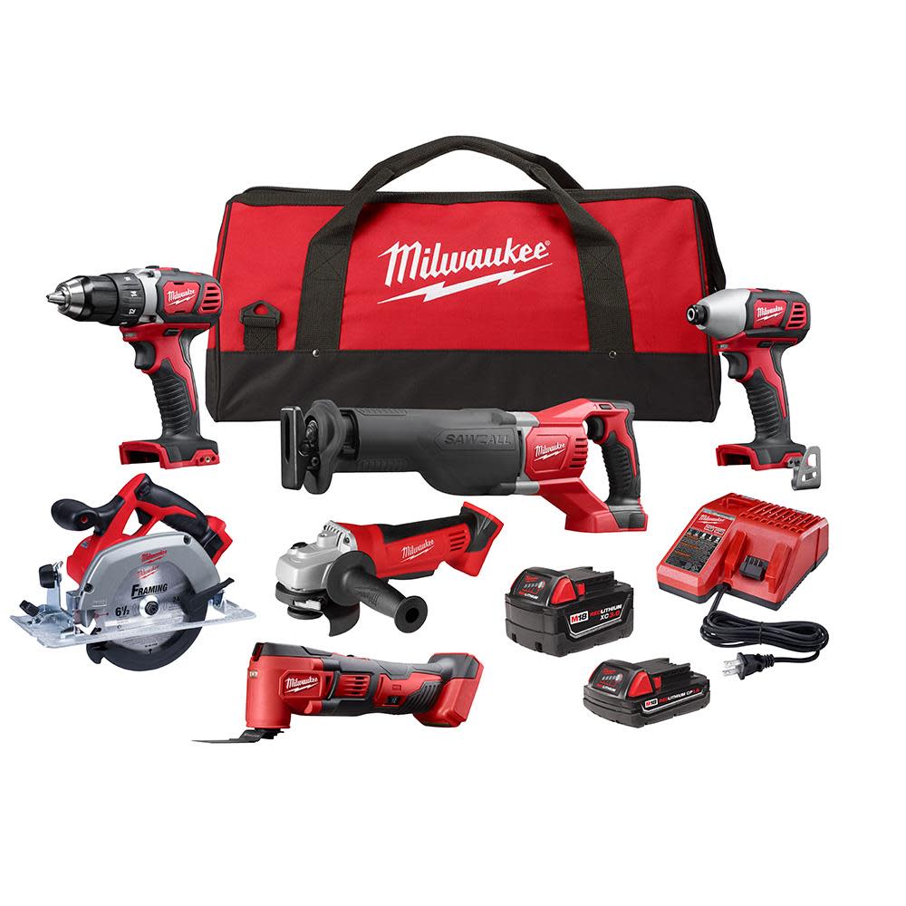 Milwaukee M18 6 Tool Combo Kit 2697-26 from Milwaukee - Intensery