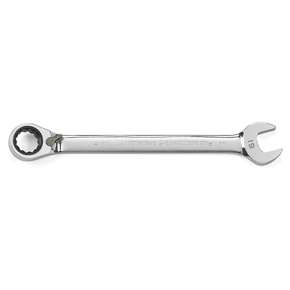 Reversible Ratcheting Combination Wrench， 19mm - Intensery