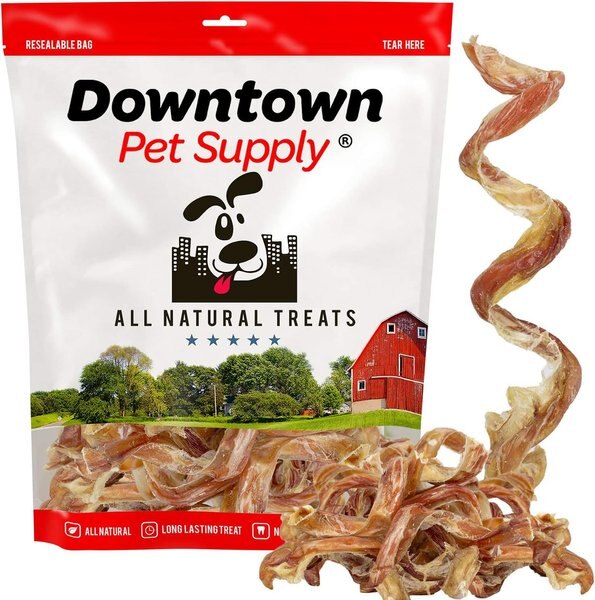 Downtown Pet Supply USA Curly Bully Sticks 10-in Dog Treats - Intensery