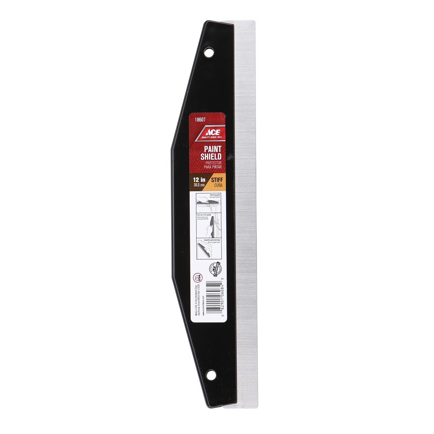 Ace 12 in. L Black Plastic/Steel Paint Shield - Intensery