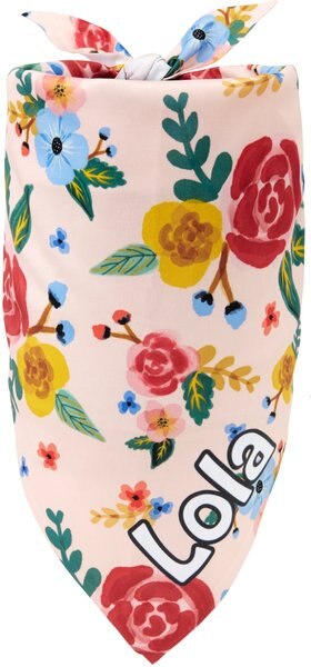 Frisco Floral Personalized Dog and Cat Bandana - Intensery