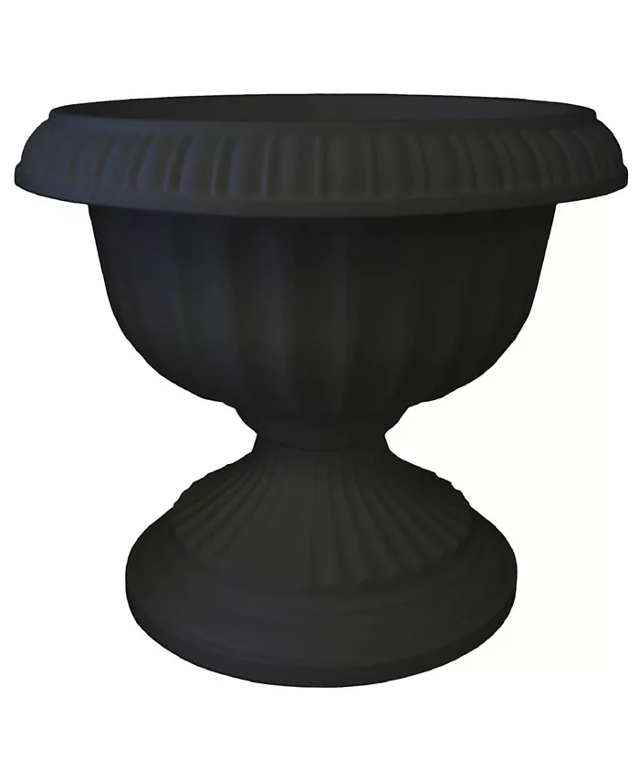 Bloem Grecian Urn Planter， Black， 18 inches - Intensery