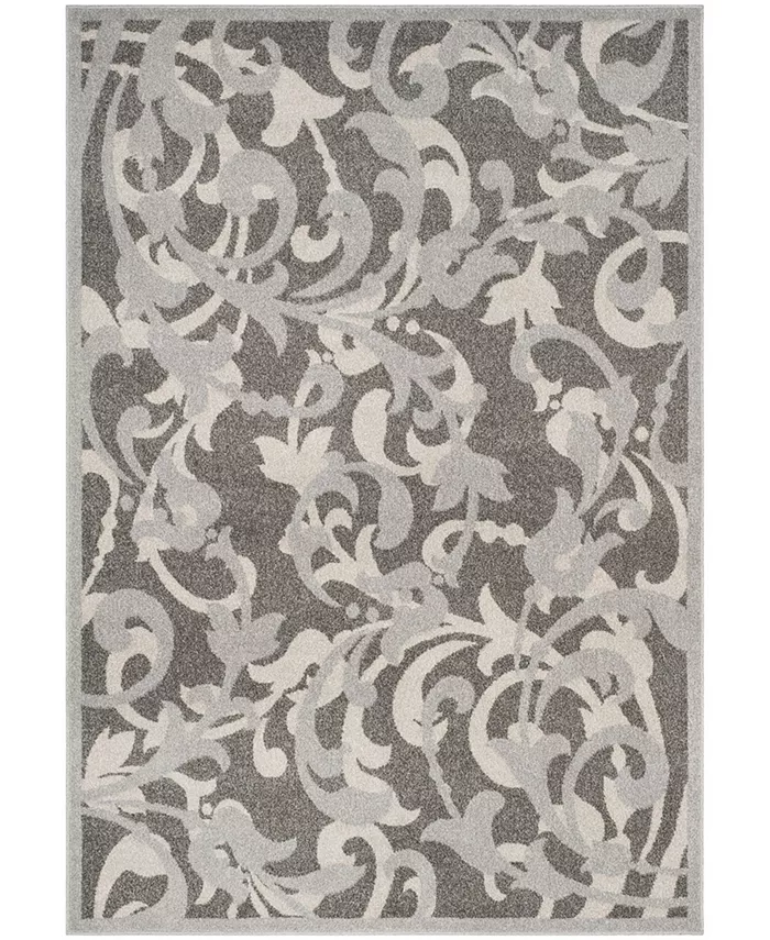 Safavieh Amherst Grey and Light Grey Outdoor Area Rug Collection - Intensery