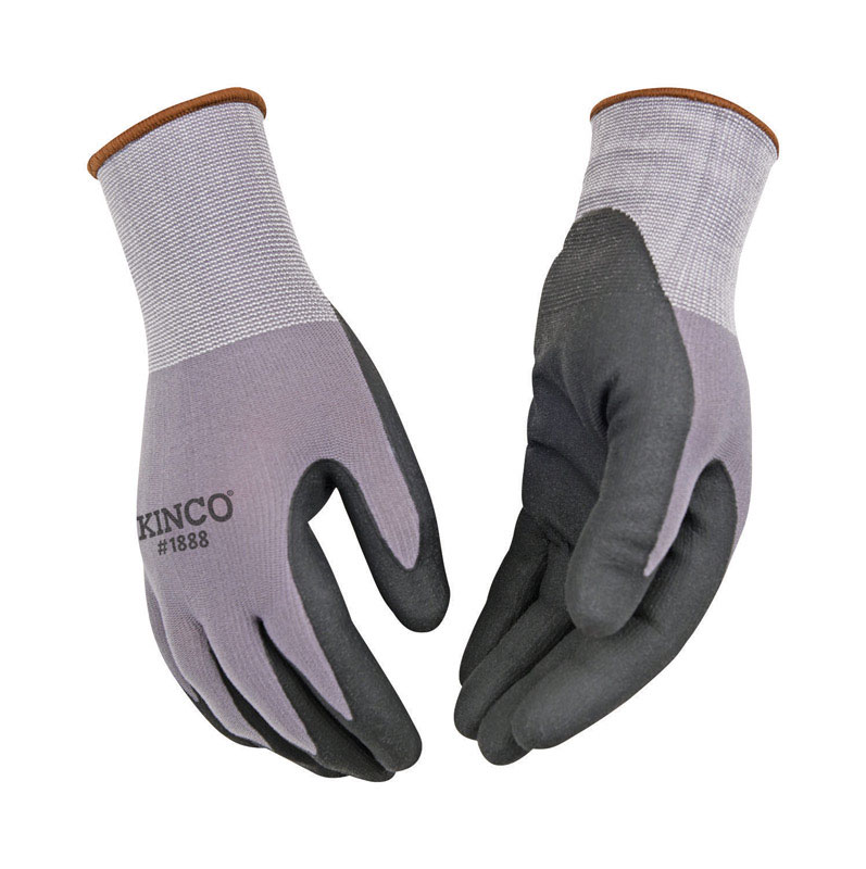 Kinco Men\u0027s Indoor/Outdoor Palm Gloves Black/Gray L 1 pair - Intensery
