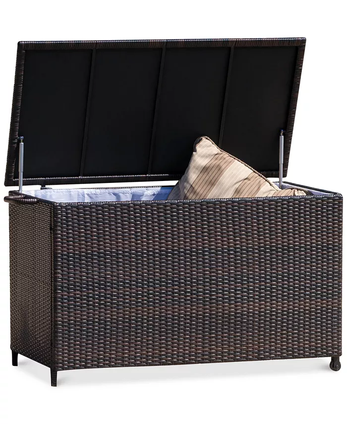 Noble House Whelan Wicker Cushion Box - Intensery
