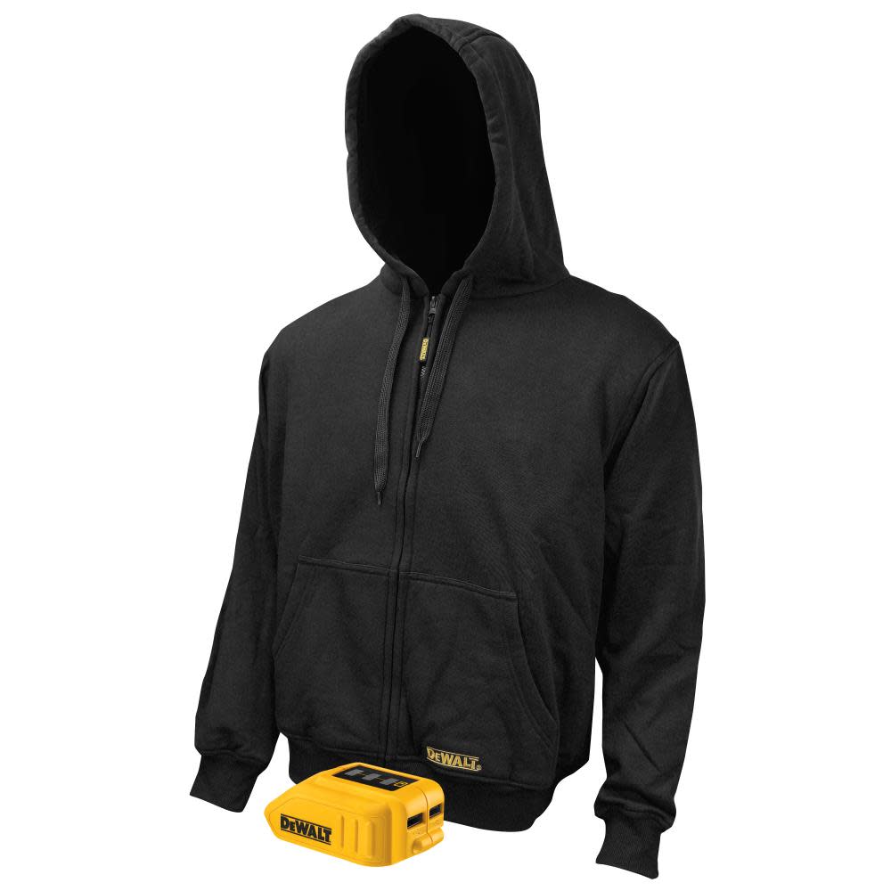 DEWALT 20V Max Mens Heated Bare Tool Hoodie 2X Black DCHJ067B-2XL from DEWALT - Intensery