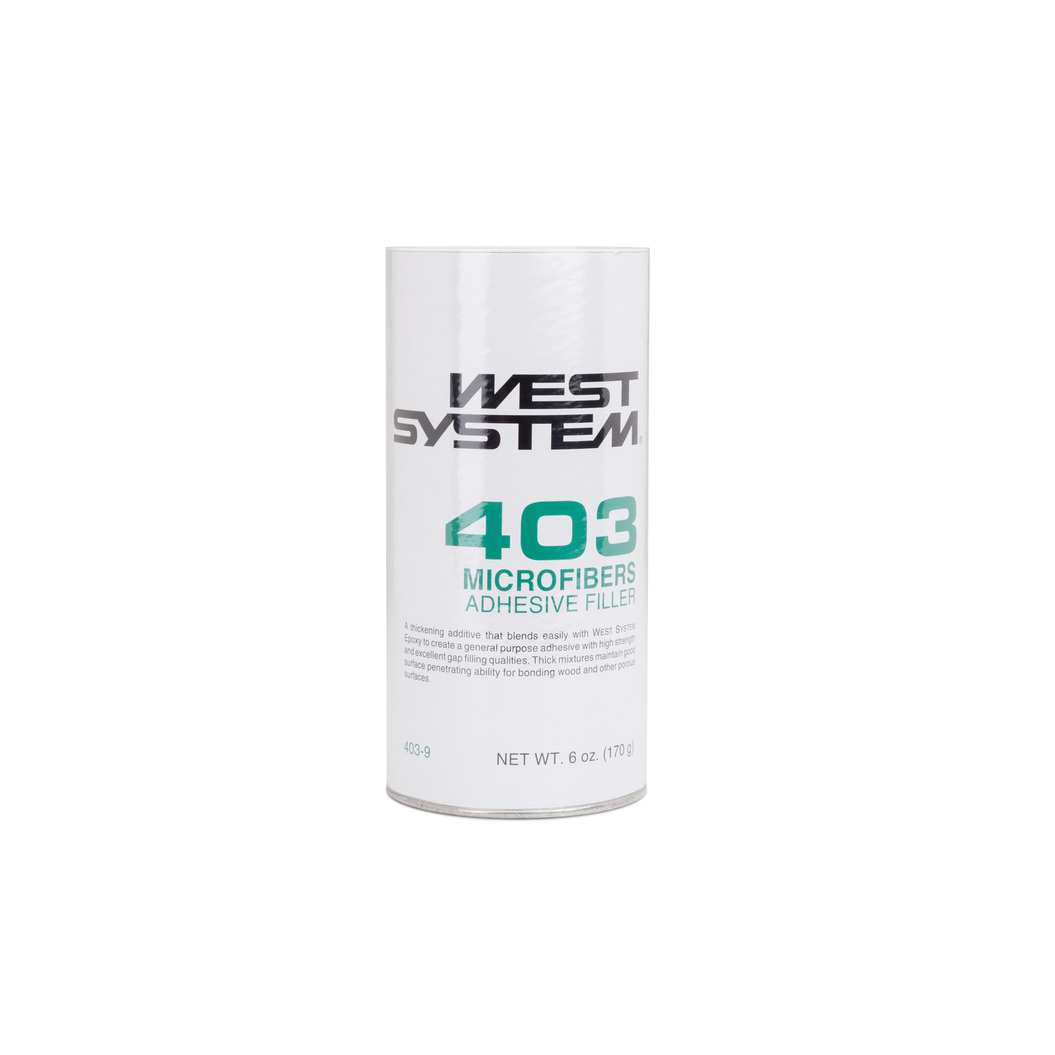 West System 403 Filler Extra Strength Microfibers Adhesive Filler 6 oz - Intensery