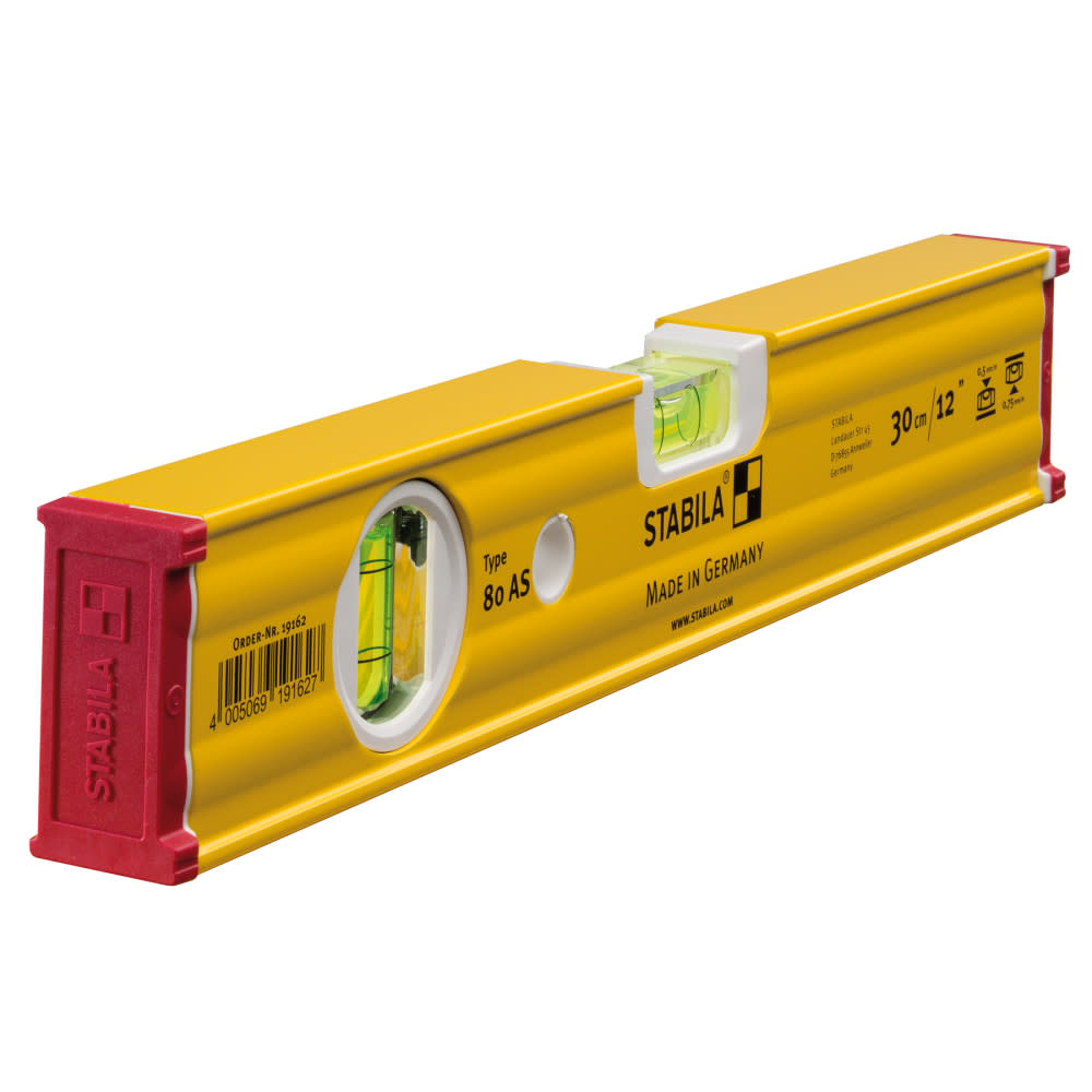 12 Inch Type 80 AS Spirit Level ToolSTABILA - Intensery