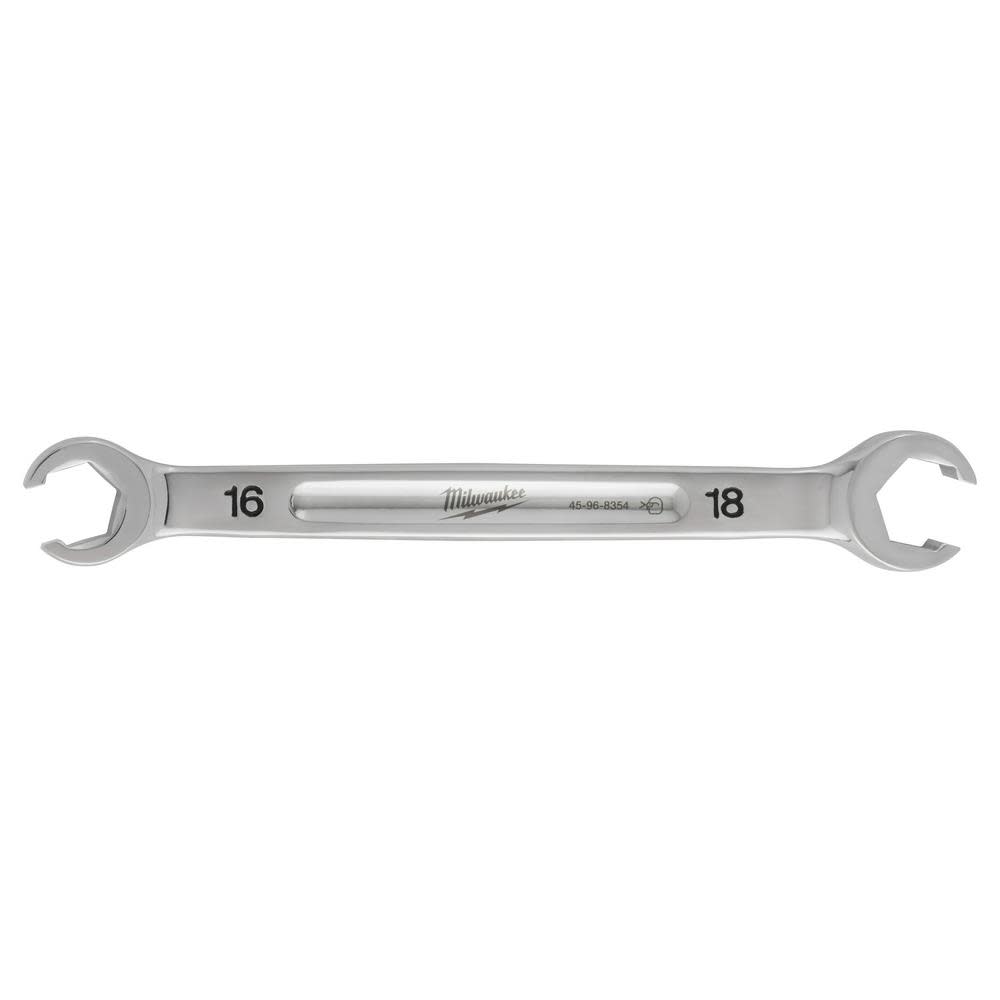 Milwaukee 16mm X 18mm Double End Flare Nut Wrench 45-96-8354 from Milwaukee - Intensery