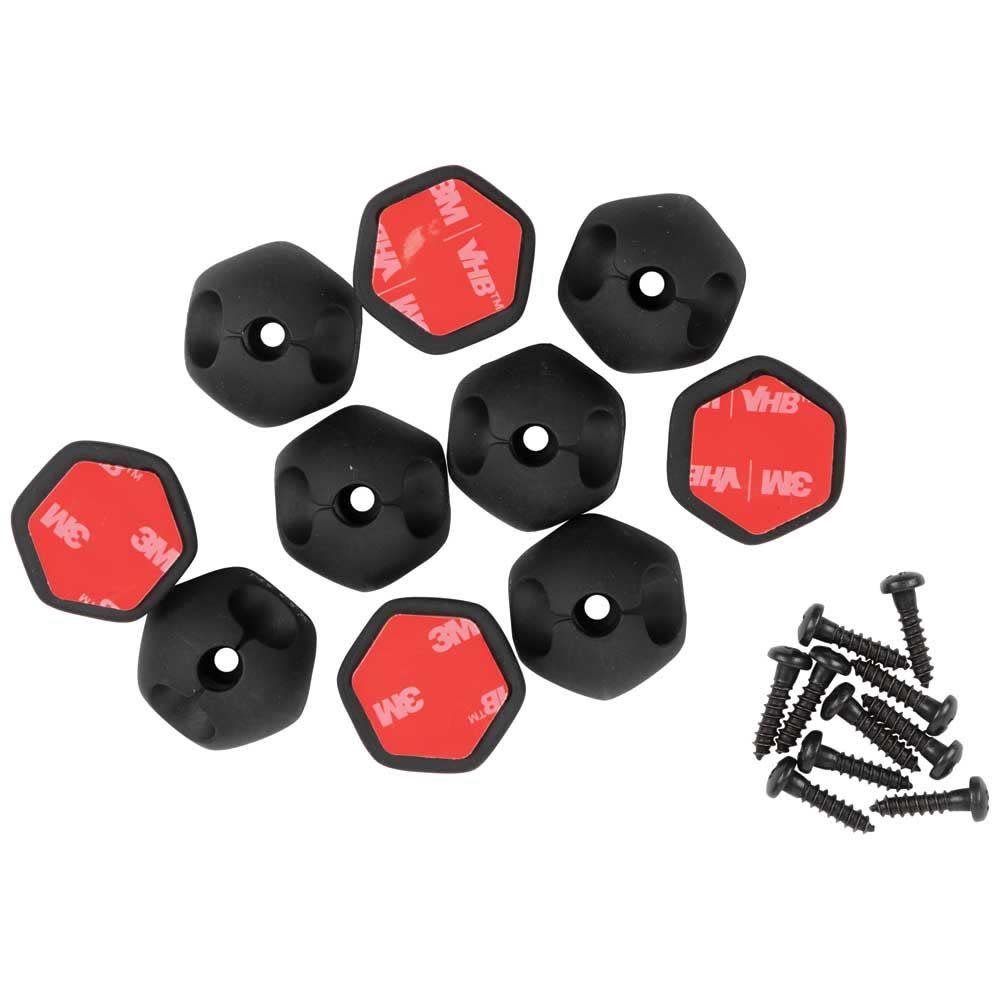 Klein Tools Self Stick 1 Slot Cable Clips 10pk 450-400 from Klein Tools - Intensery
