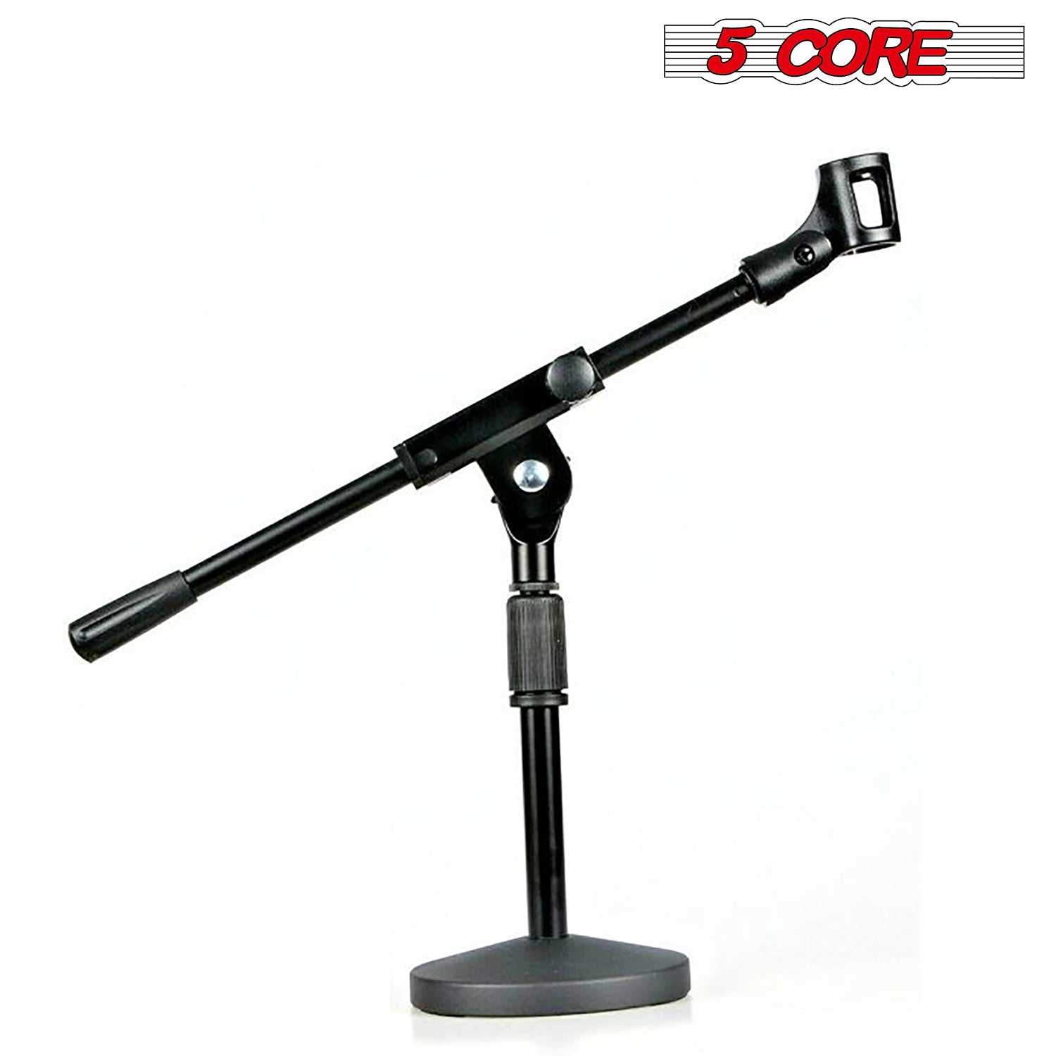 5Core Adjustable Desk Microphone Stand Boom Arm w/ NonSlip Mic Clip Twist Clutch MSSB - Intensery