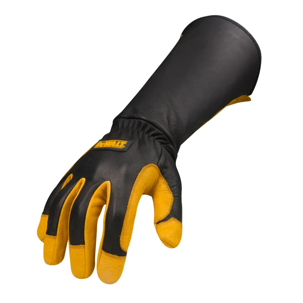 DEWALT Welding Gloves 2X Black/Yellow Premium Leather DXMF040512XL from DEWALT - Intensery