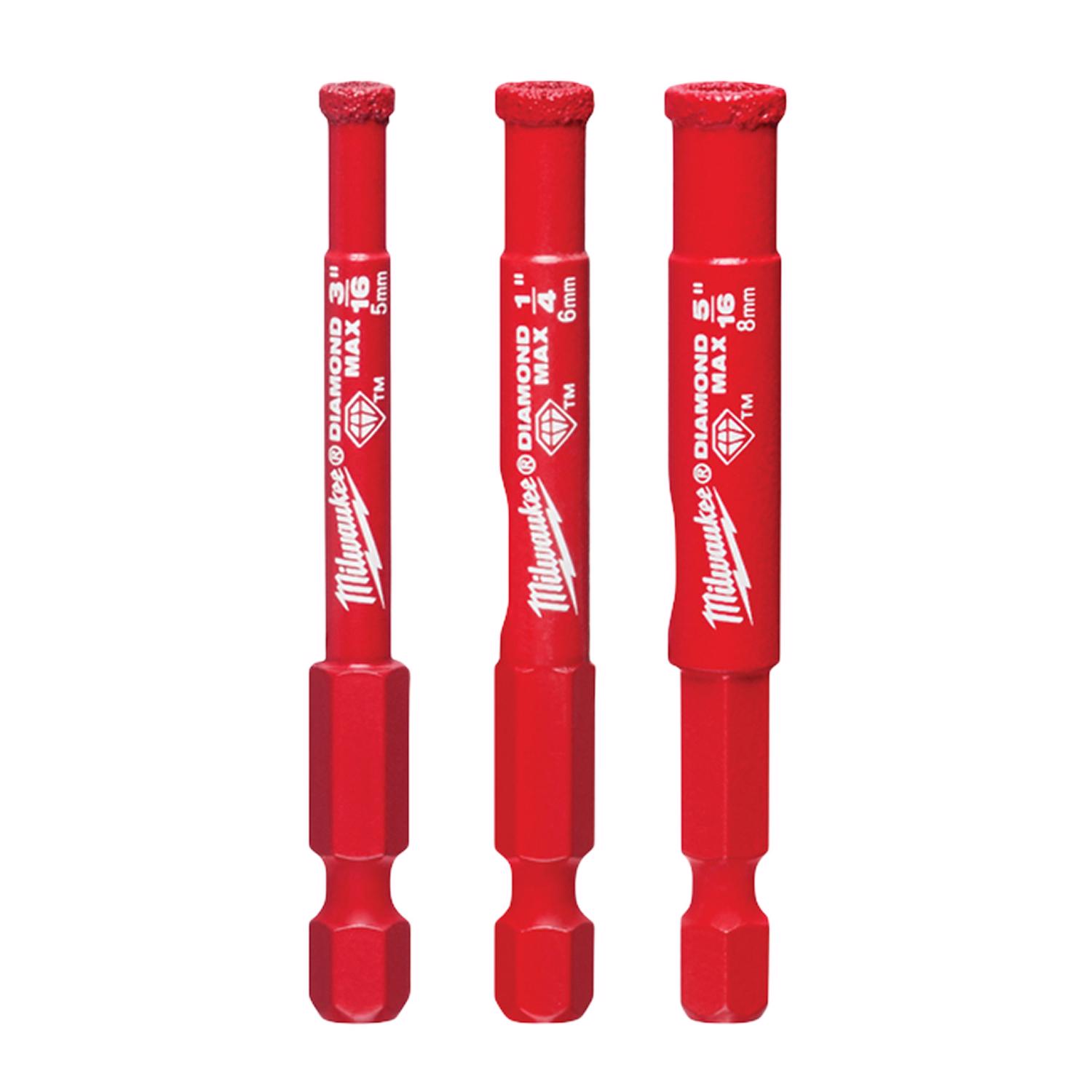 Milwaukee Diamond Max Diamond Grit Hole Saw Set 3 pc - Intensery