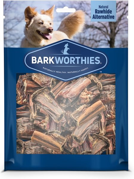 Barkworthies Beef Gullet Stick Bites Dog Chews， 1.5-lb bag - Intensery