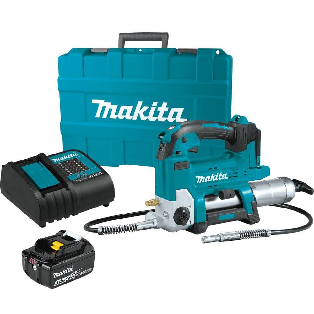 Makita 18V LXT Lithium-Ion Cordless Grease Gun Kit, 3.0Ah XPG01S1 - Intensery