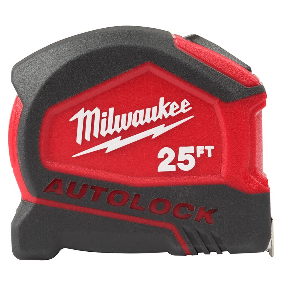 Milwaukee 25 ft. Compact Auto Lock Tape 48-22-6825 from Milwaukee - Intensery