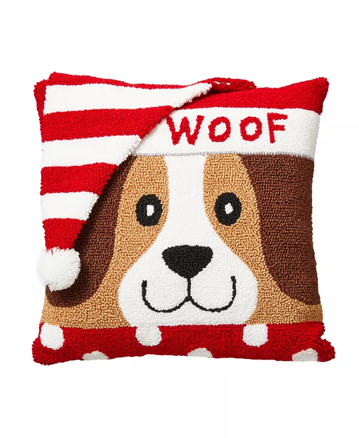 Glitzhome Hooked 3D Woof Pillow - Intensery