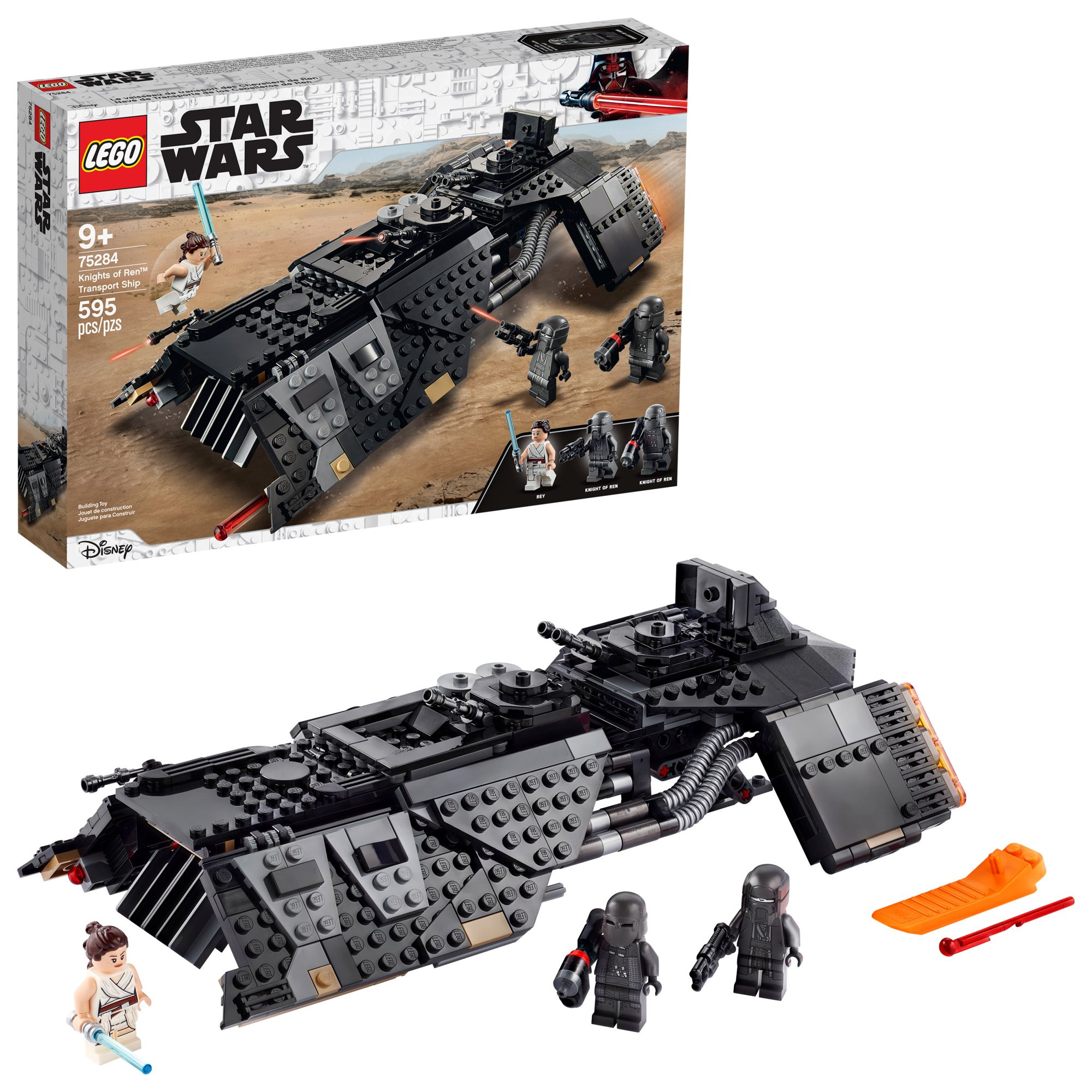 Lego Star Wars - The Rise of Skywalker Knights of Ren Transport Ship 75284 Spacecraft， 95 Pieces - Intensery