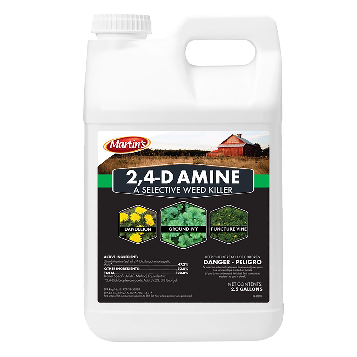 Martin\u0027s 2，4-D Amine Broadleaf Herbicide Concentrate 2.5 gal - Intensery