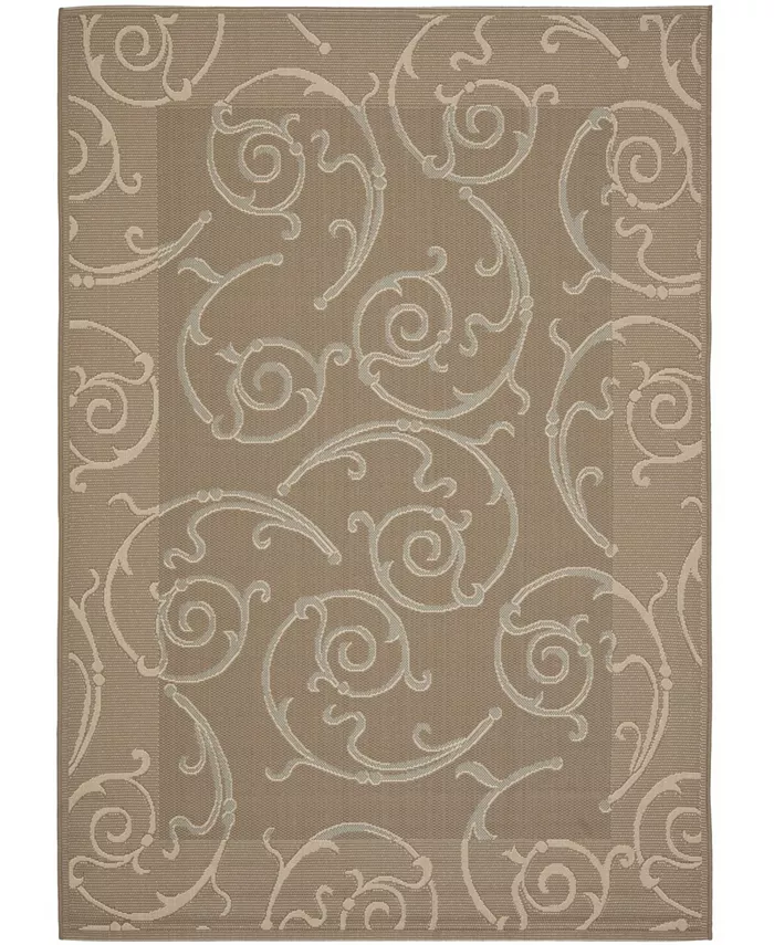 Safavieh Courtyard Dark Beige and Beige 6'7