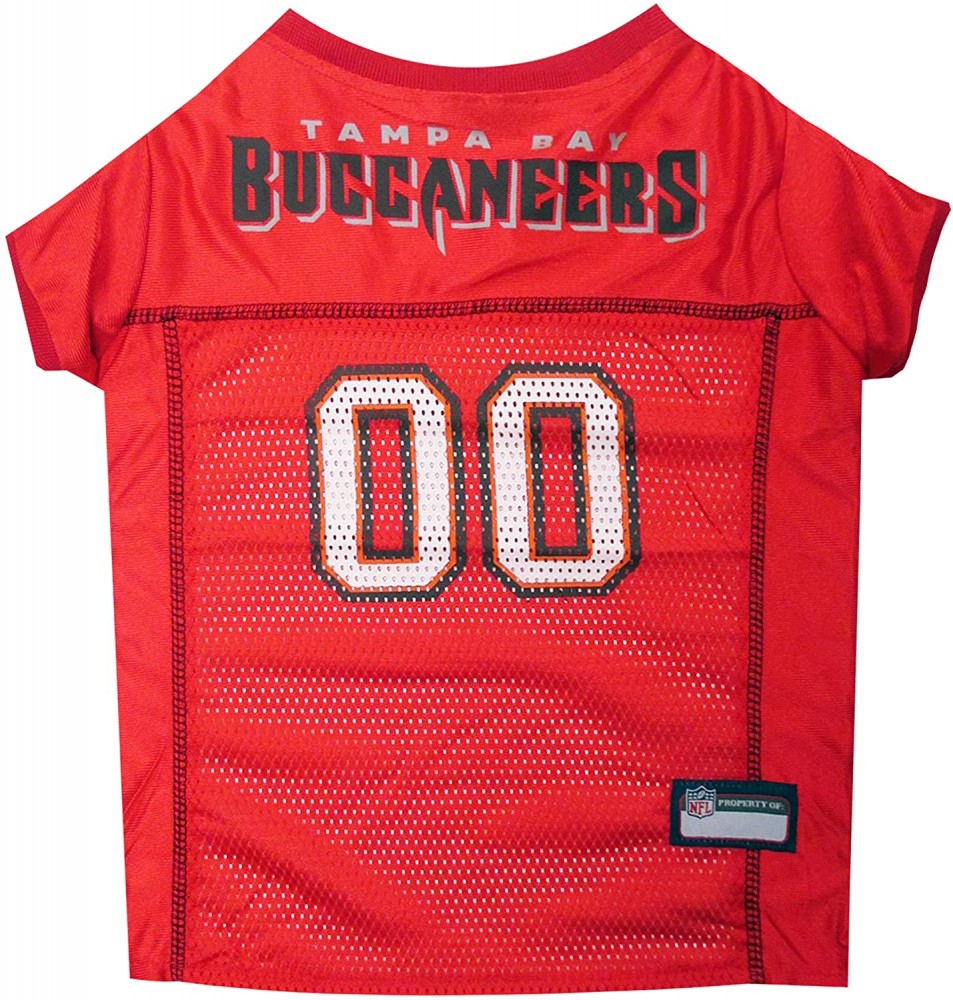 Pets First NFL Tampa Bay Buccaneers Mesh Pet Jersey - X-Large - Intensery