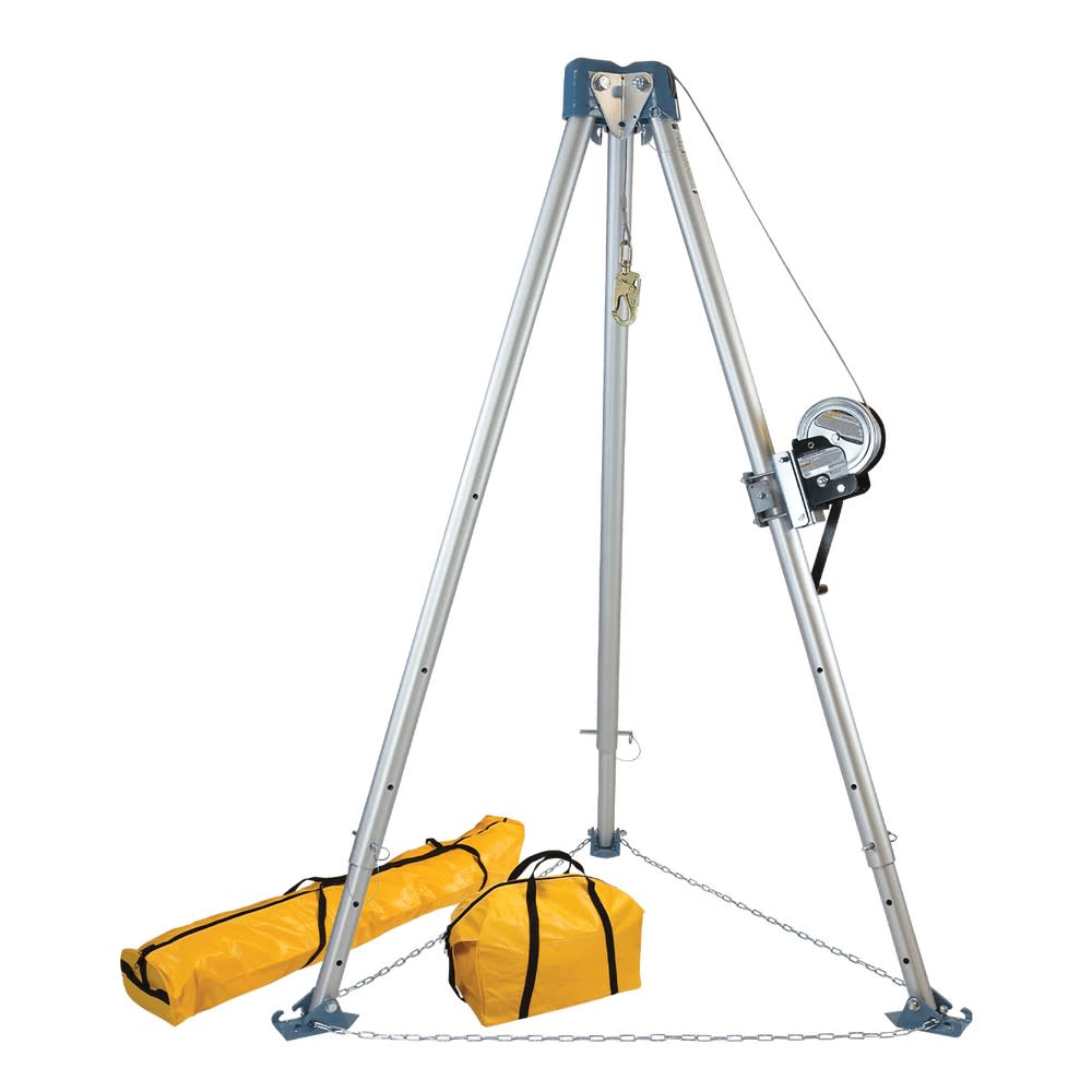FallTech 11and#8242; Confined Space Tripod System with 120and#8242; Winch - Intensery