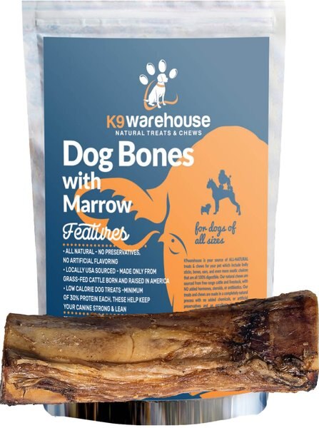 K9warehouse Beef Marrow 5-6-in Dog Bone Treats - Intensery