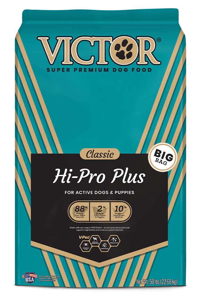 Victor Classic Hi-Pro Plus Dry Dog Food - 50 lb Bag - Intensery