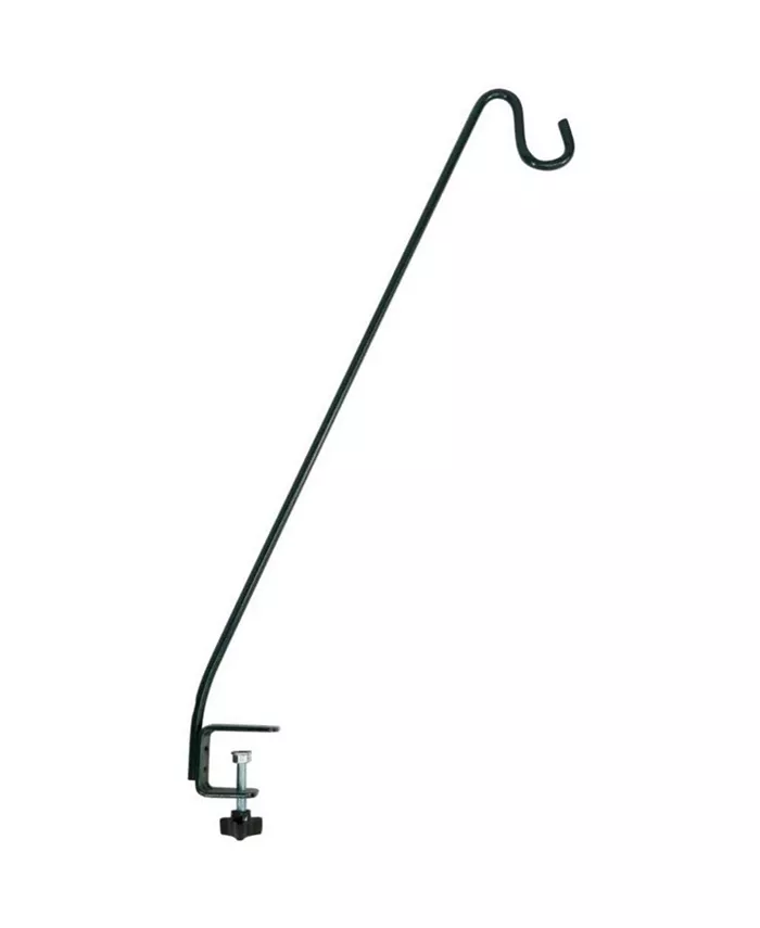 More Birds Clamp-On Deck Steel Hook for Bird Feeders and More， Black - Intensery