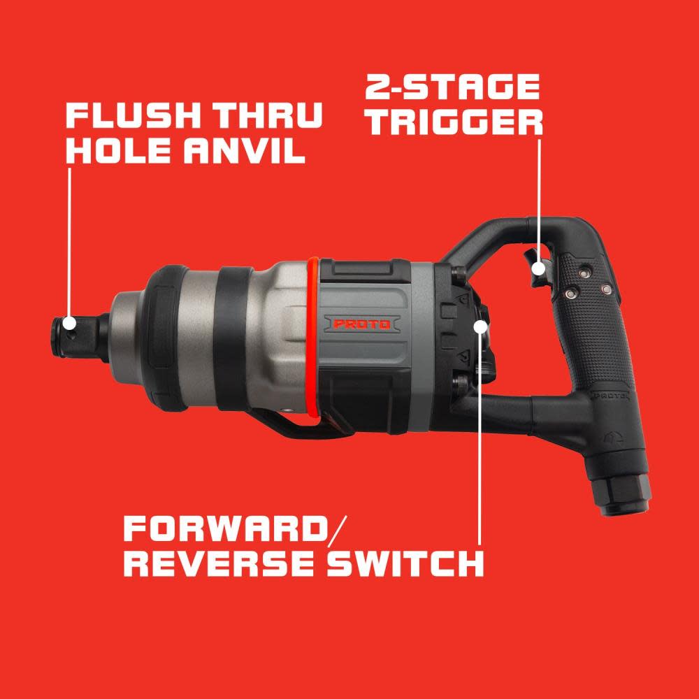 1 In. Drive Inline Air Impact Wrench - Intensery