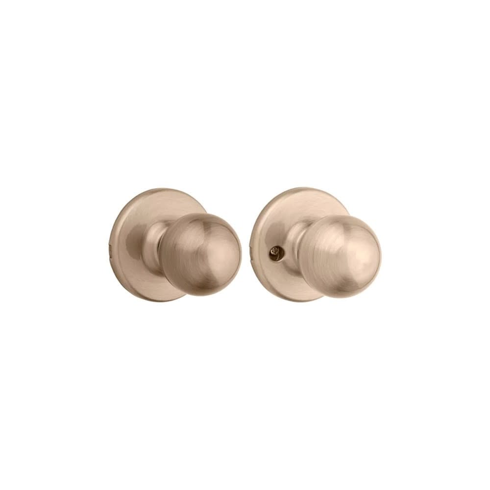 Antique Brass Hall/Closet Polo Passage Door Knob Set - Intensery