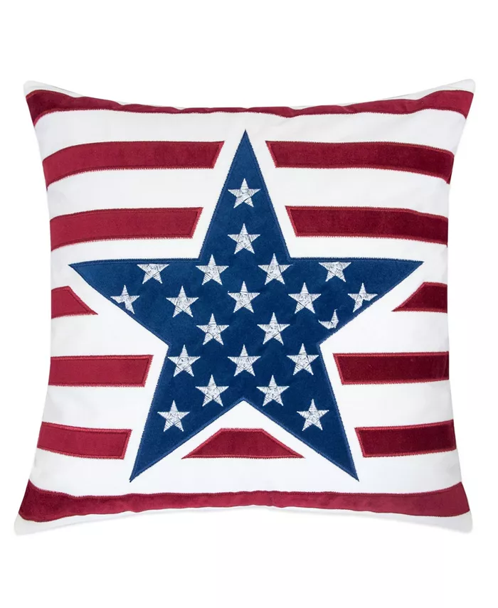 Homey Cozy Sienna Independence Day Square Decorative Throw Pillow - Intensery