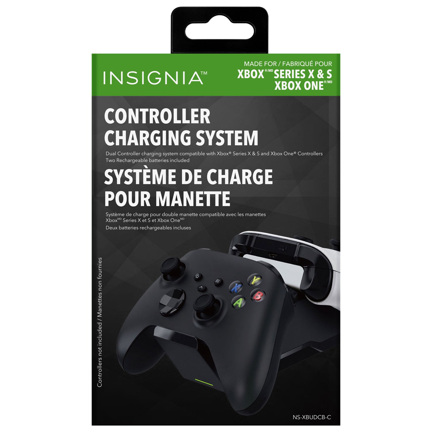 Insignia NS-XBUDCBC Dual Controller Charging System with Battery Packs for Xbox One - Intensery