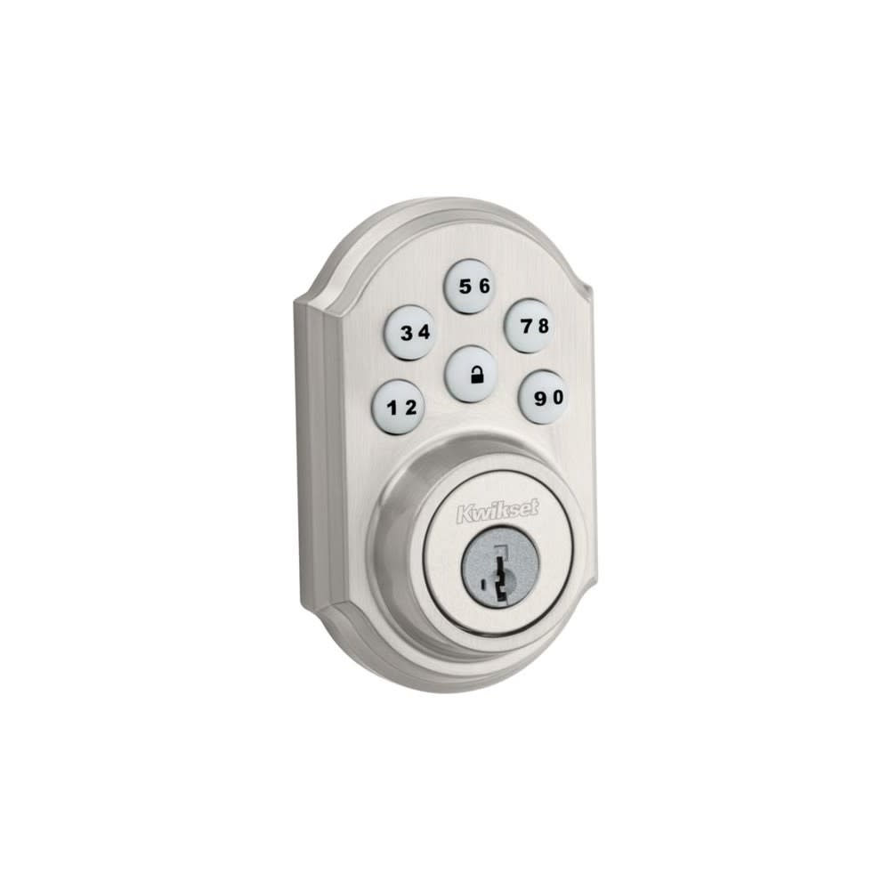 Satin Nickel Keyless Entry Electronic Single Cylinder Deadbolt - Intensery