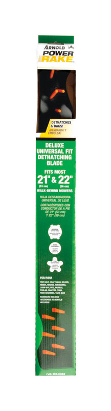 Arnold PowerRake 21 in. Dethatching Mower Blade For Walk-Behind Mowers 1 pk - Intensery