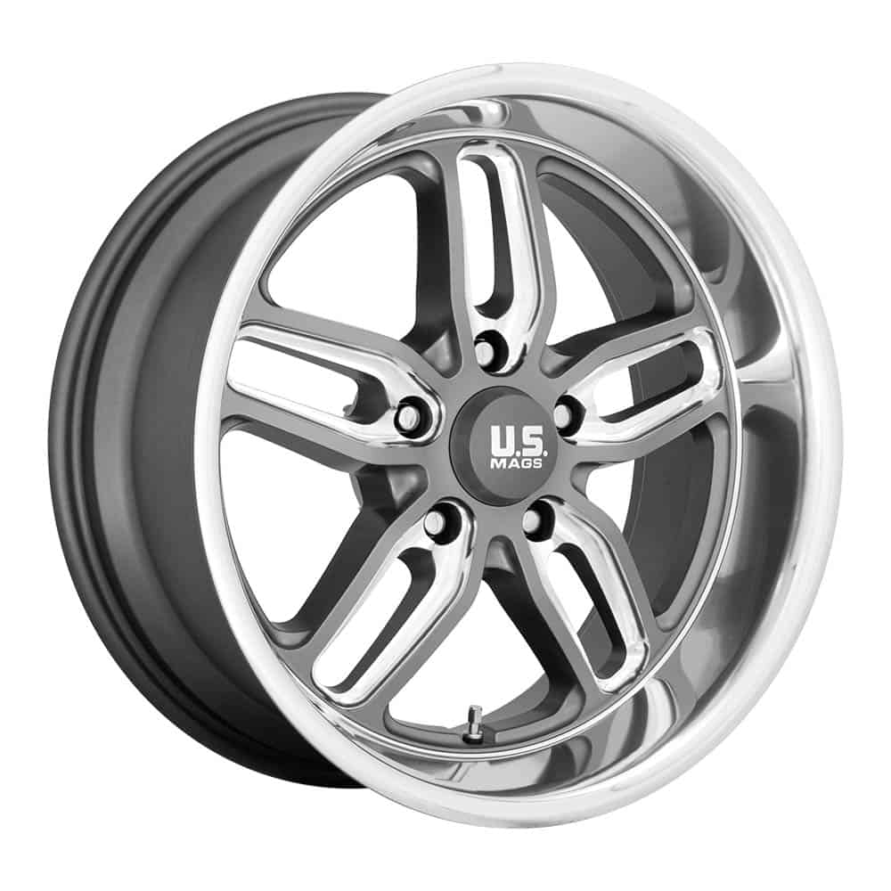 US Mag 1PC U129 CTEN U129 22X10.5 5X5.0 MT-GNMTL-MIL 01MM - Intensery