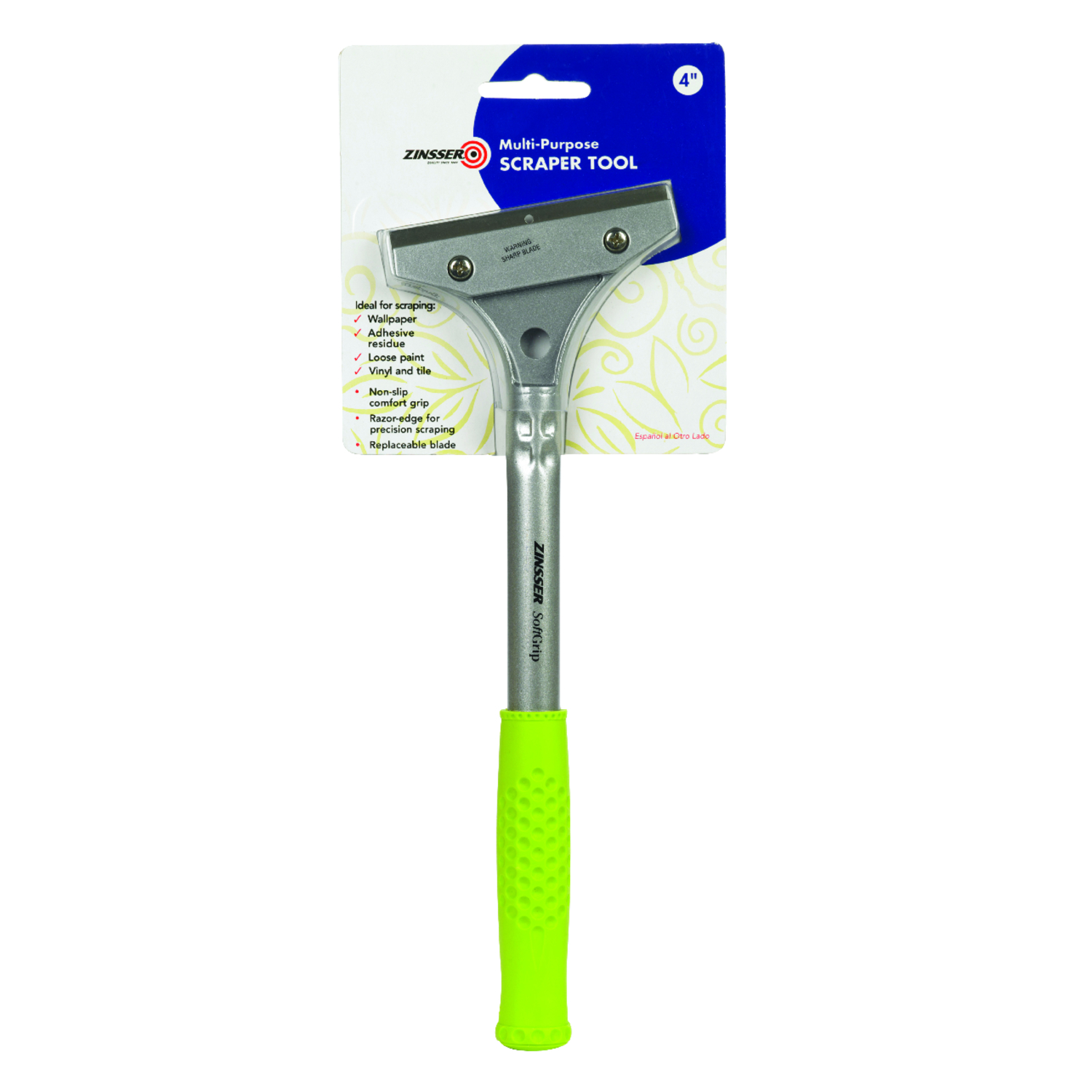 Zinsser 4 in. W Steel Fixed Multi-Purpose Scraper Tools - Intensery