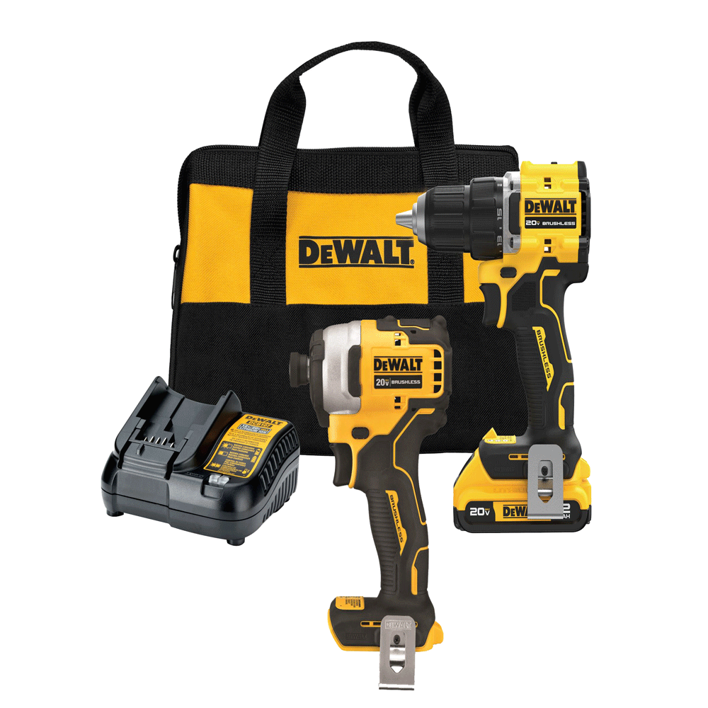 DEWALT 20V Atomic Compact Drill Driver and 1/4 in Impact Driver Combo Kit Bundle DCD794D1-DCF809B from DEWALT - Intensery