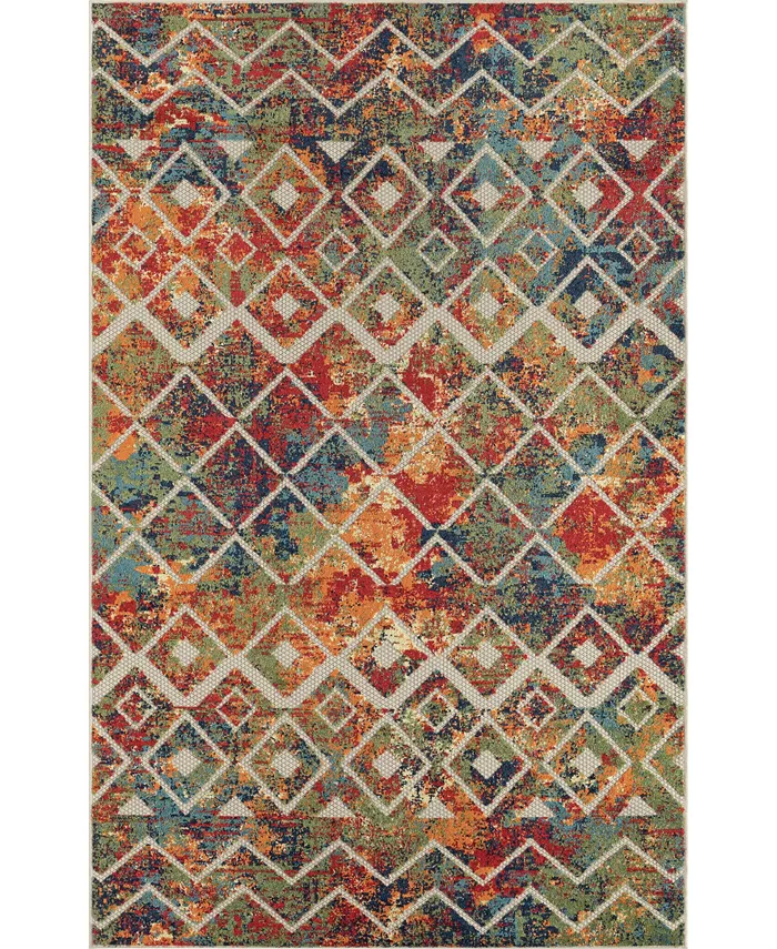 LR Home Lanai LNI81815 2' x 3' Outdoor Area Rug - Intensery
