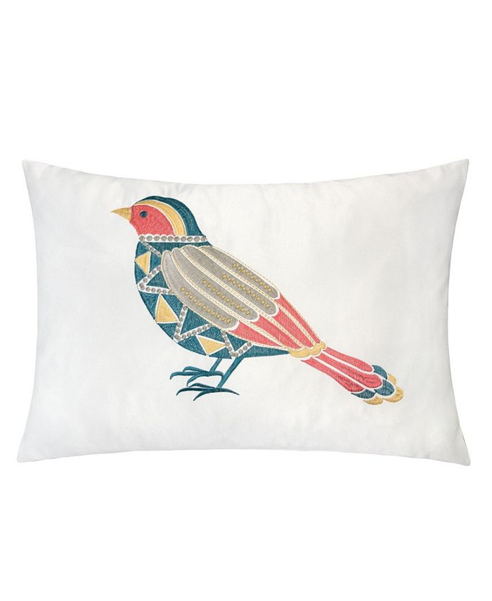 Homey Cozy Quinn Embroidery Rectangle Decorative Throw Pillow - Intensery