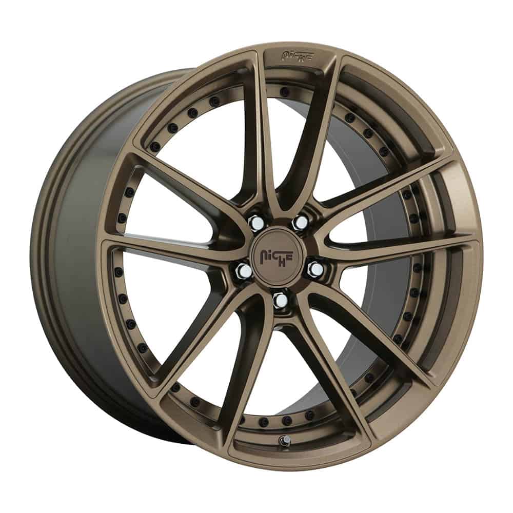 Niche 1PC M222 DFS M222 17X8 5X4.5 MT-BRNZ 40MM - Intensery