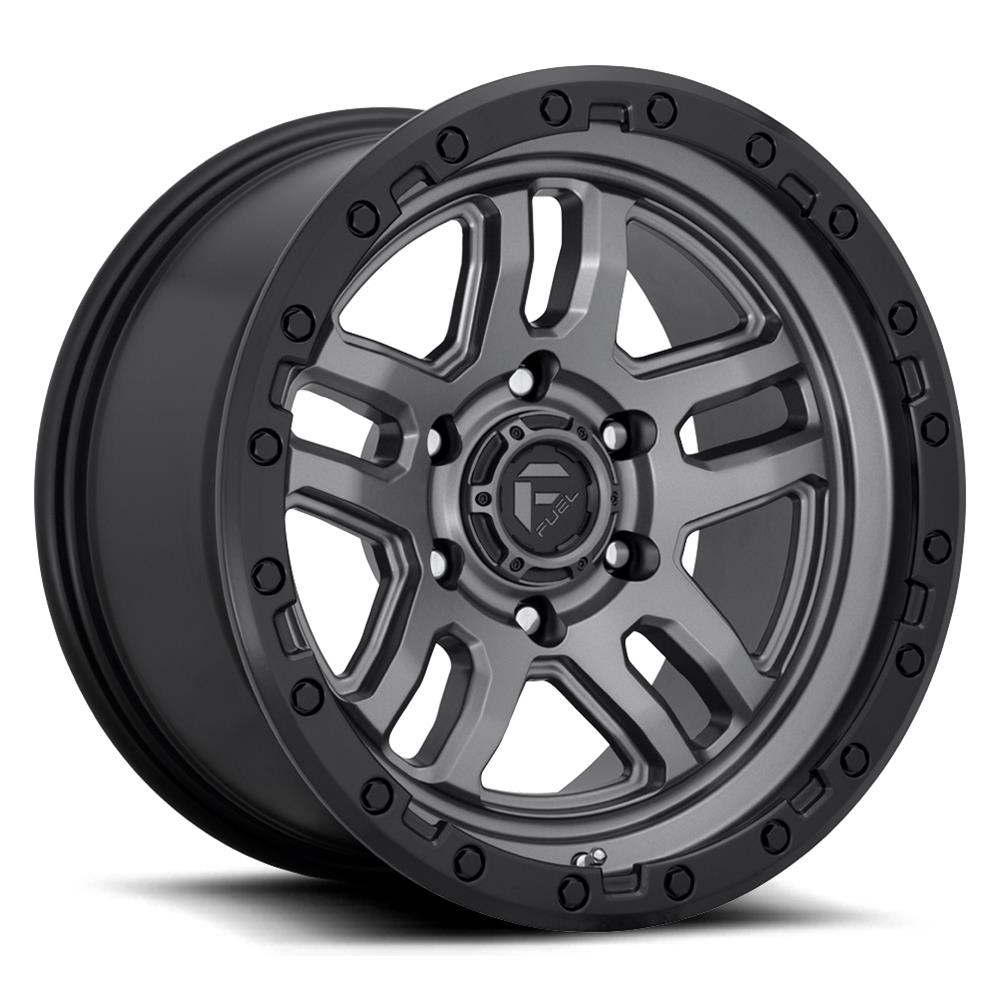 Fuel Off-Road D70118908950 Fuel Off-Road Ammo D701 Anthracite Wheels with Black Ring - Intensery